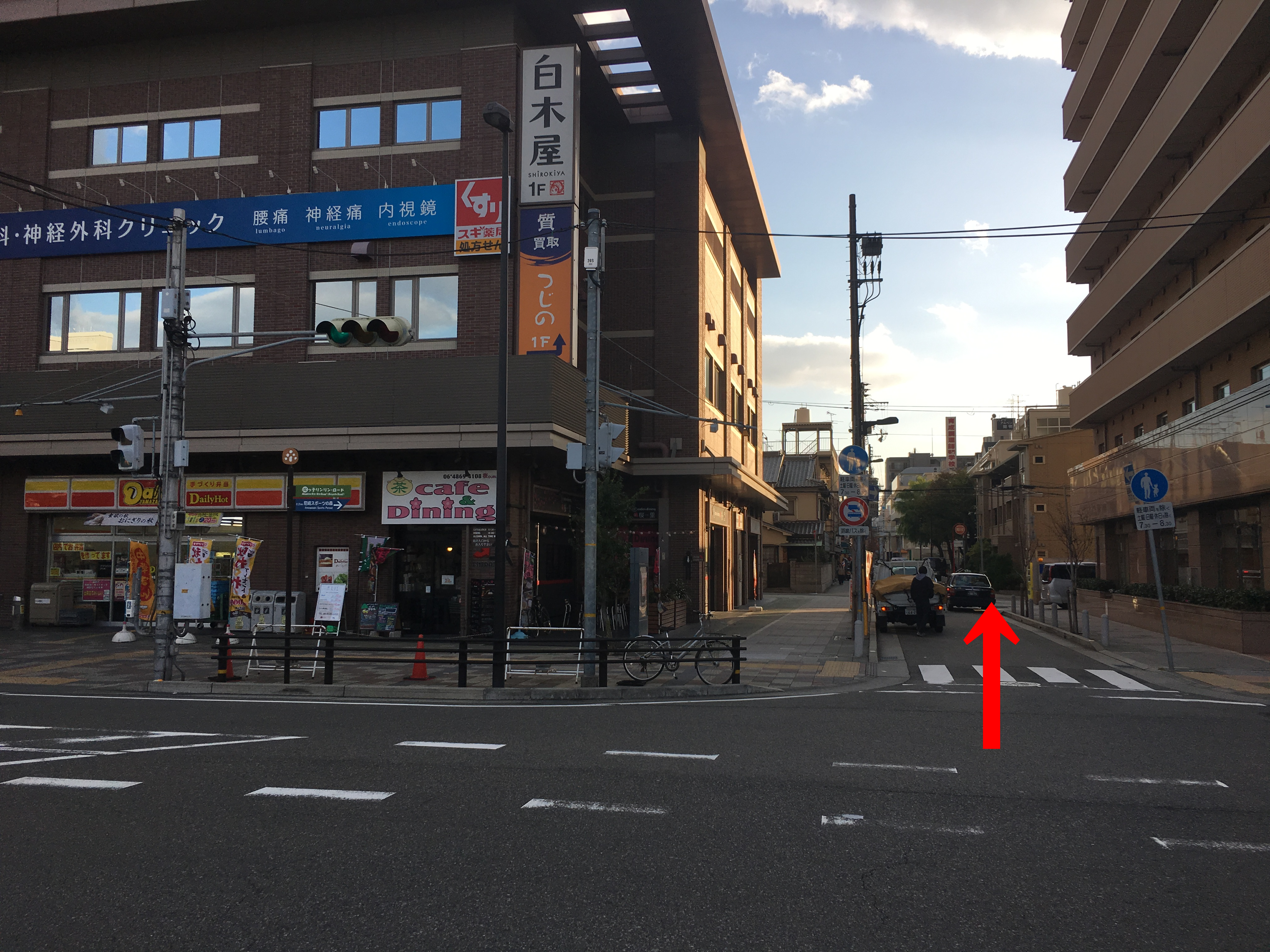店舗までの道のり2