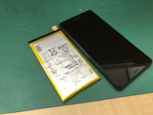 Xperia　Z3compact　バッテリー交換