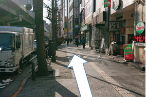 店舗までの道のり2