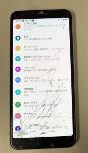 スマホスピタル博多駅前Pixel3a画面破損ガラス割れ修理