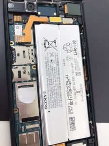 Xperia XZ1バッテリー交換修理