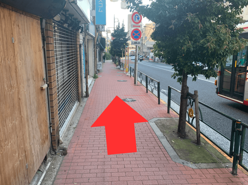 店舗までの道のり3