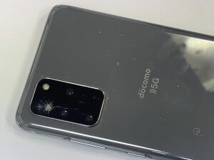 GalaxyS20＋　上大岡　カメラレンズ割れ