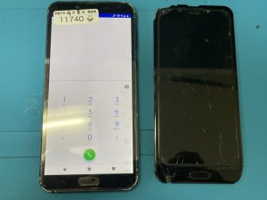 AQUOS　画面交換　桜木町