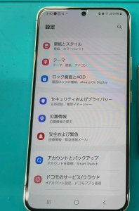 GalaxyS22画面交換後