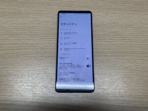 ボタンは押せるが設定から指紋登録ができなくなっているXperia1 IV