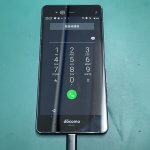 充電口のクリーニングにより正常に充電が開始され起動したarrowsNX